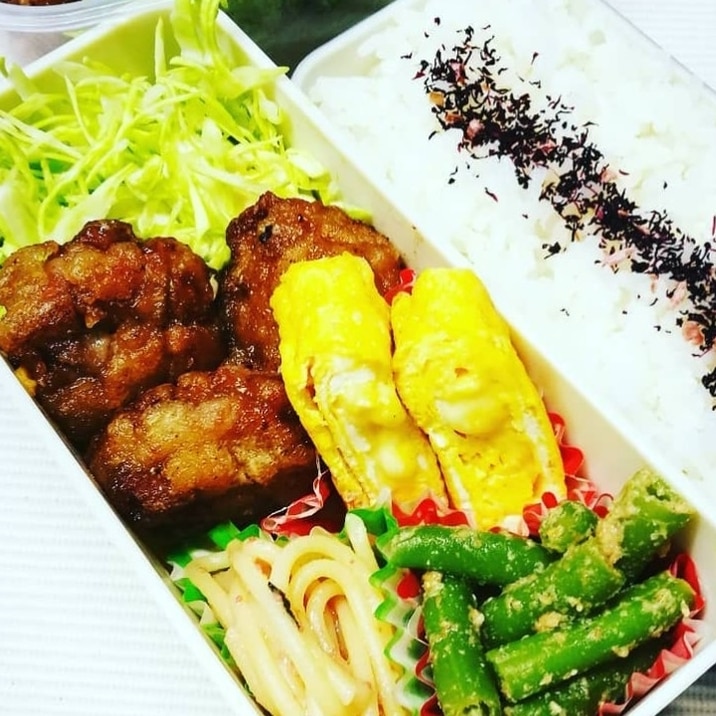 女子高生お弁当 豚こま唐揚げ弁当 レシピ 作り方 By さくらもちままん 楽天レシピ 女子高生お弁当 豚こま唐揚げ弁当 レシピ 作り方 By さくらもちままん 楽天レシピ